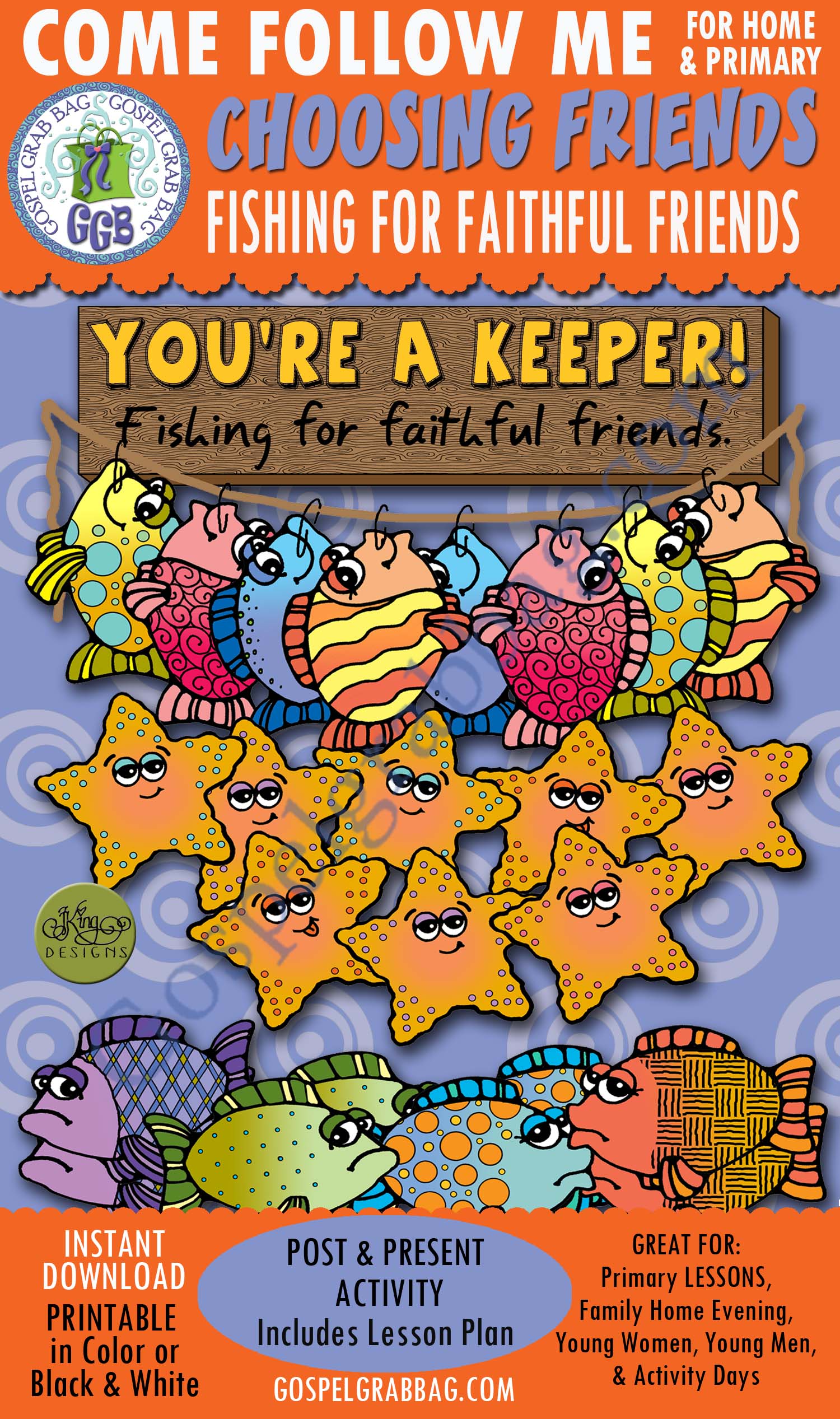 You're a Keeper! Fishing for Faithful Friends post-and-present activity