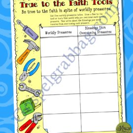 $1.50 Little LESSON LIFESAVER Activity for Come Follow Me - Primary and Home (family home evening)
