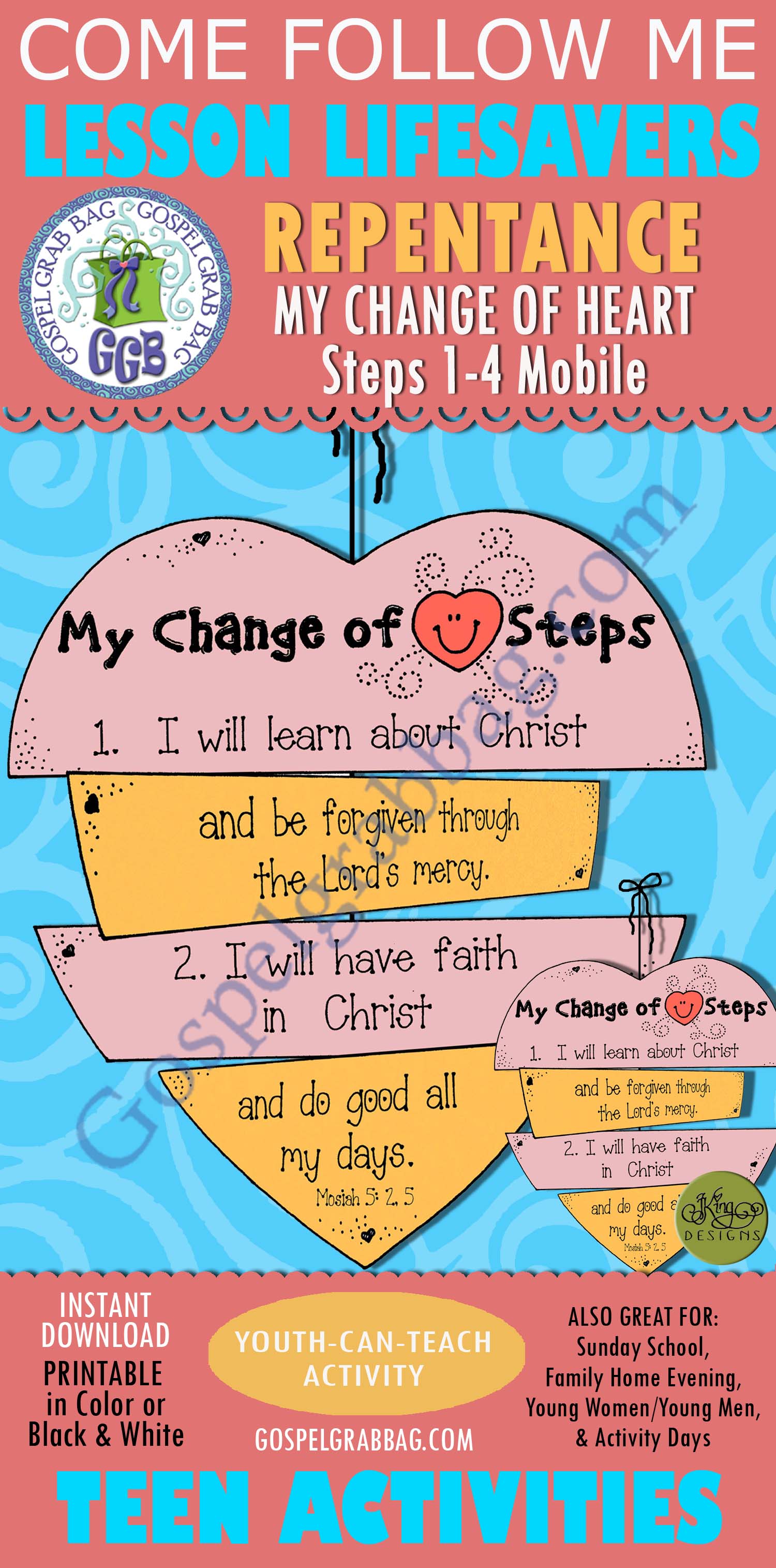 My Change of Heart Steps mobile