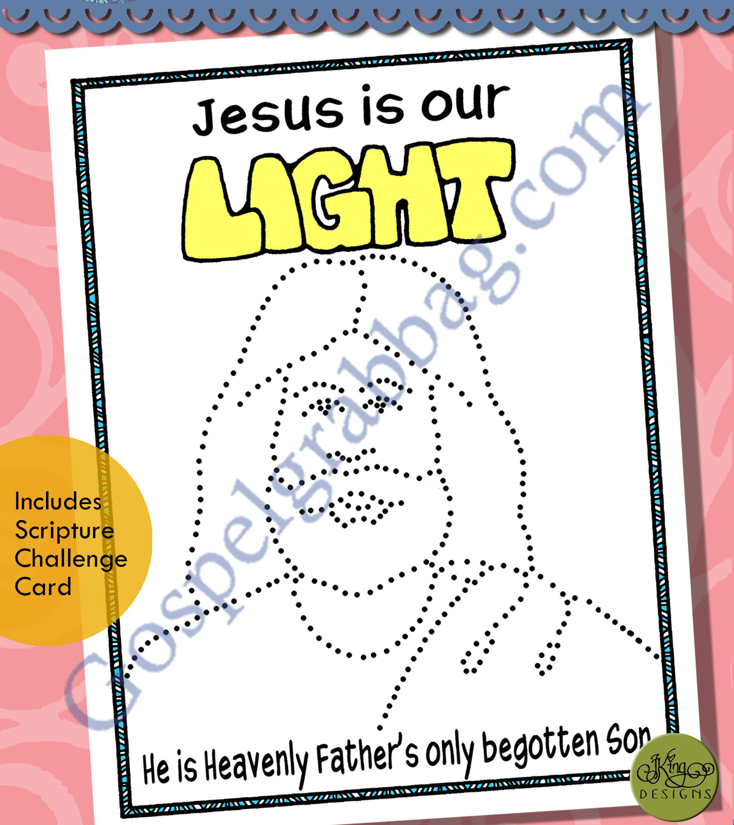 Jesus Is Our Light” Sun-catcher