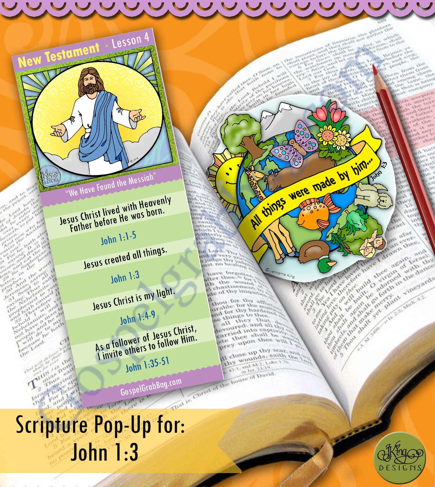 $2.50 KIT - BUNDLE for Come Follow Me - Primary and Home January Lesson 4