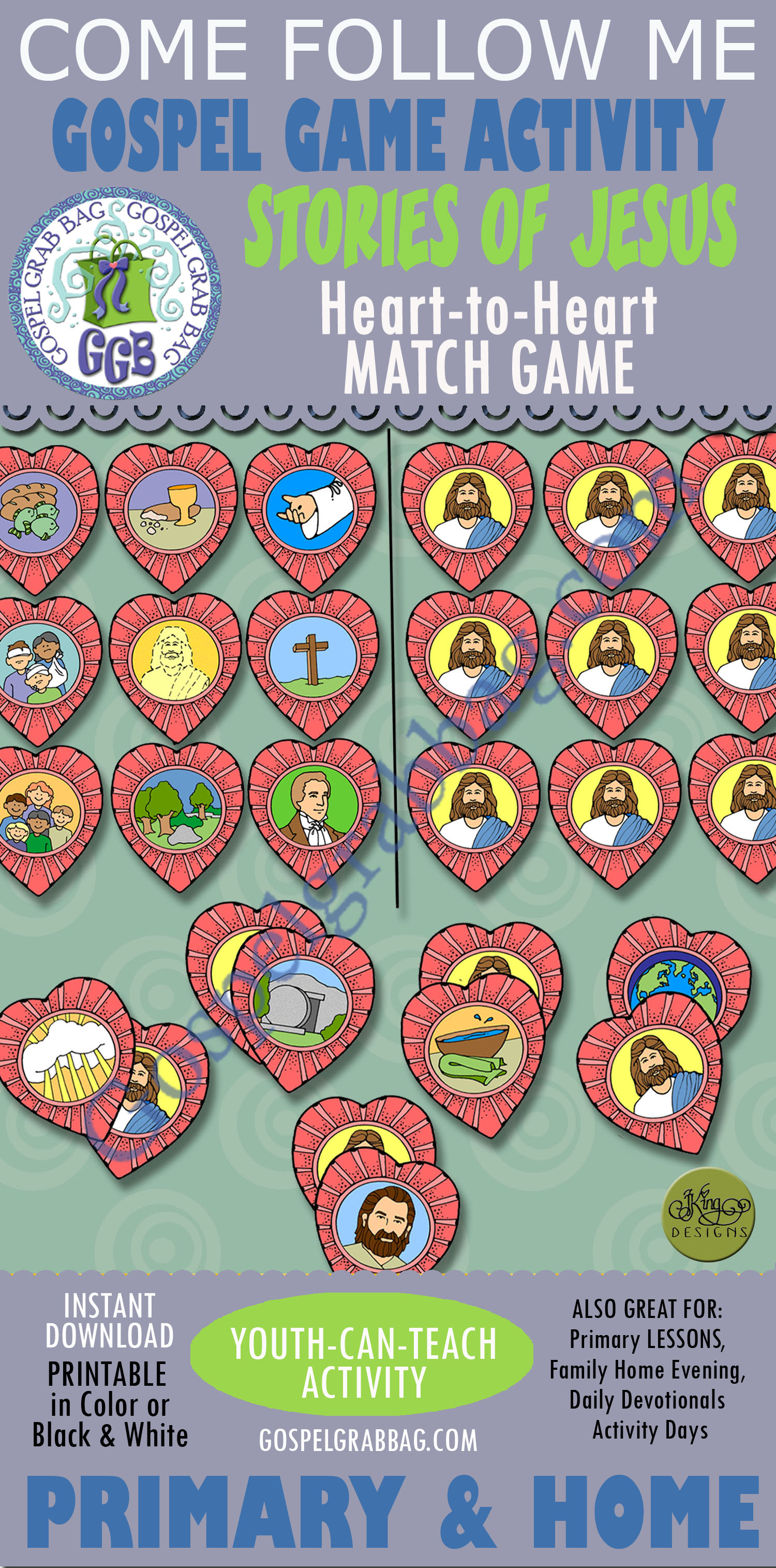 $3.50 Post-and-Present Activity for Come Follow Me - Primary and Home, family home evening, Bible Study, Seminary, Sunday School