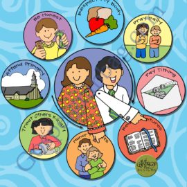 $3.50 POST-AND-PRESENT Activity for Come Follow Me – Primary and Home (family home evening), LDS, Christian, Bible Study