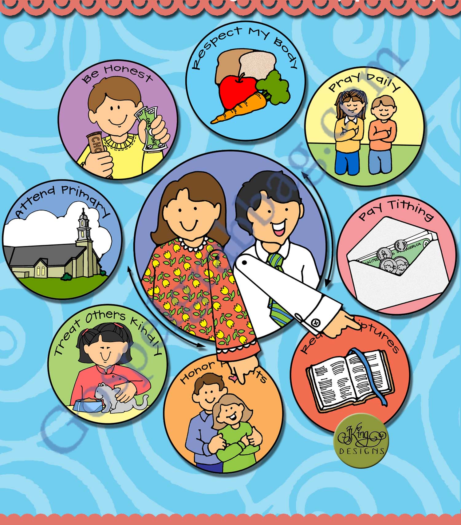 $3.50 POST-AND-PRESENT Activity for Come Follow Me – Primary and Home (family home evening), LDS, Christian, Bible Study