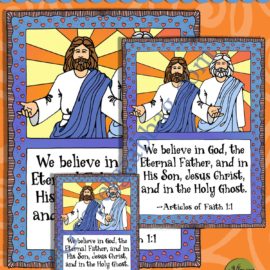 ARTICLES OF FAITH - GODHEAD Scripture Poster & Cards: Article of Faith 1