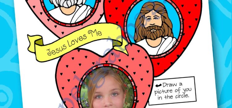 Little LESSON LIFESAVERS “I Love Heavenly Father and Jesus” photo poster or coloring page