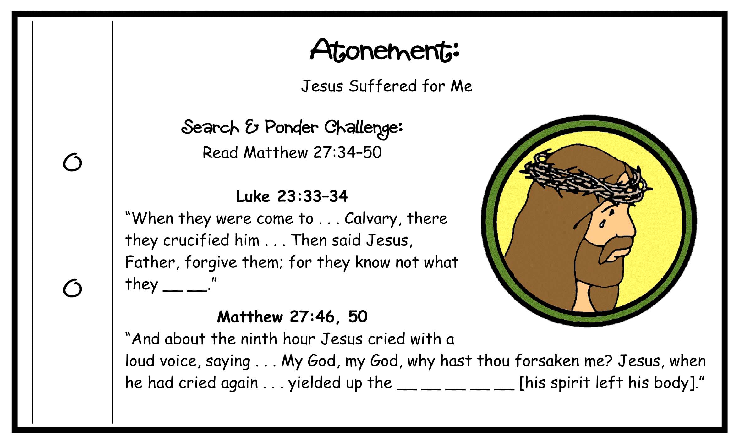 $1.75 Little LESSON LIFESAVER ACTIVITY (Scripture Challenge Card)
