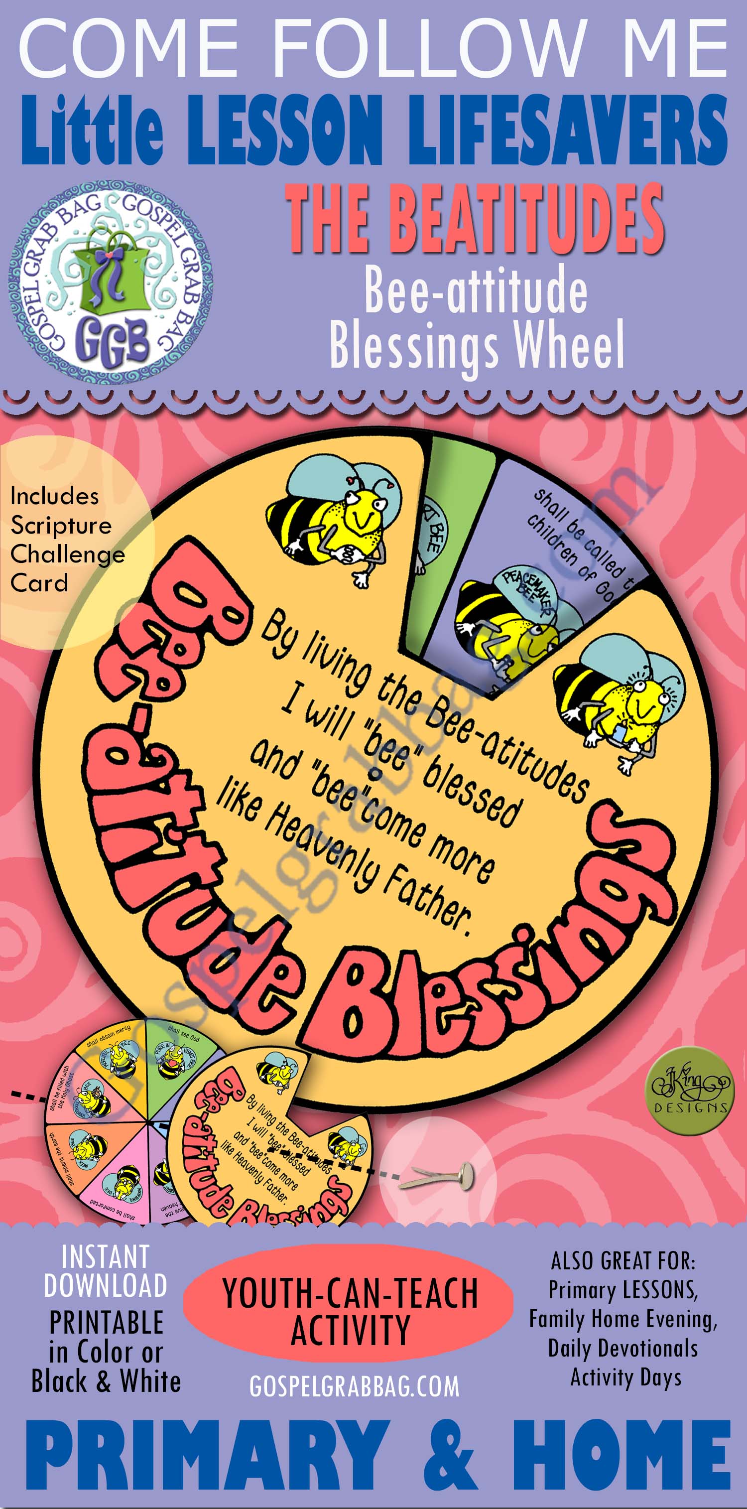 “Bee”attitude Blessings wheel