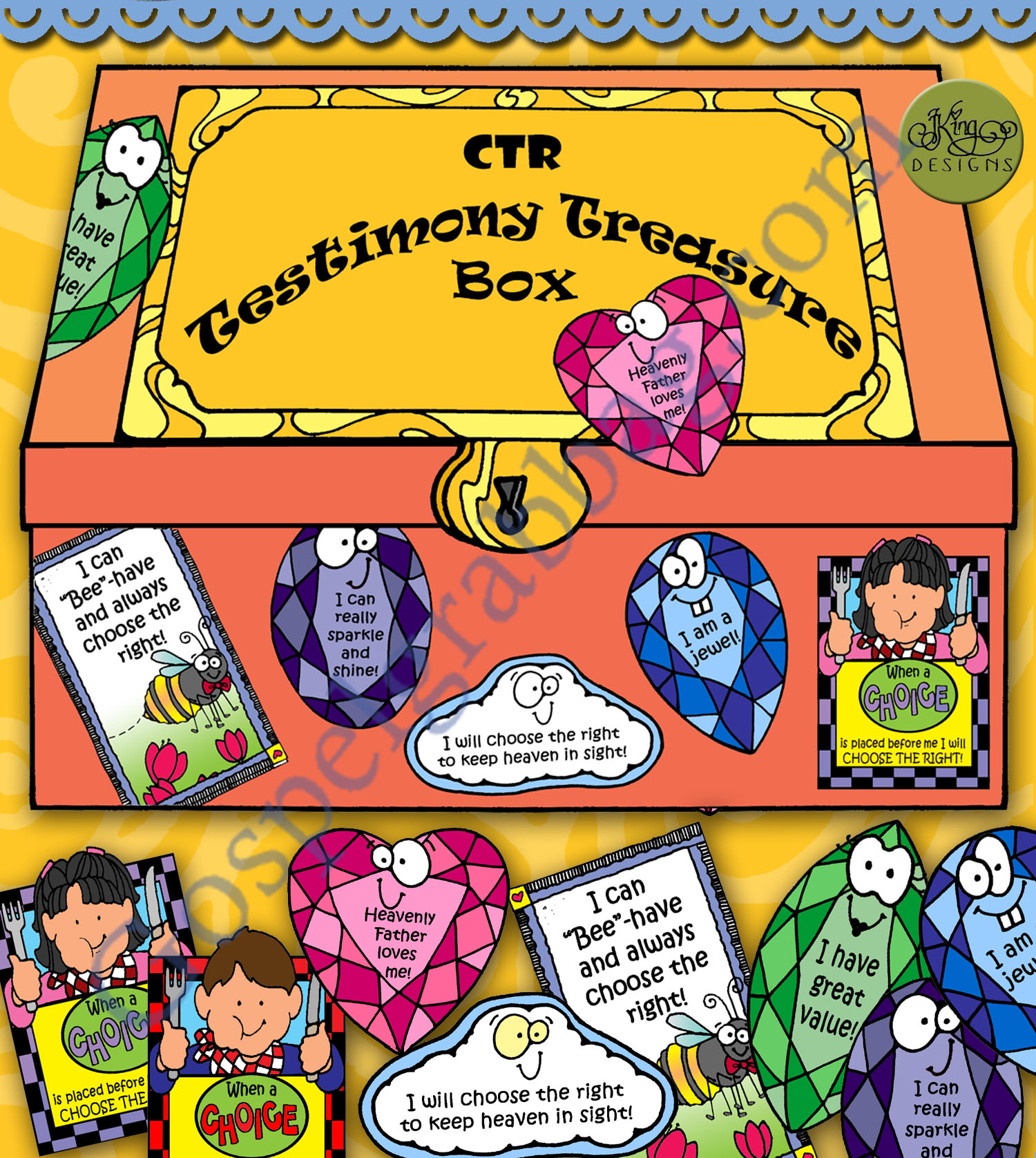 Little LESSON LIFESAVER CTR Testimony Treasures BOX