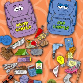 Be a Good Example HAPPY CAMPER (backpack decisions)