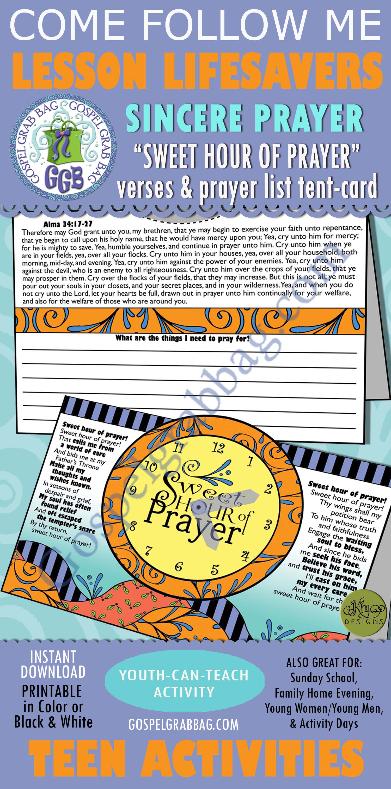 “Sweet Hour of Prayer” verse – prayer list
