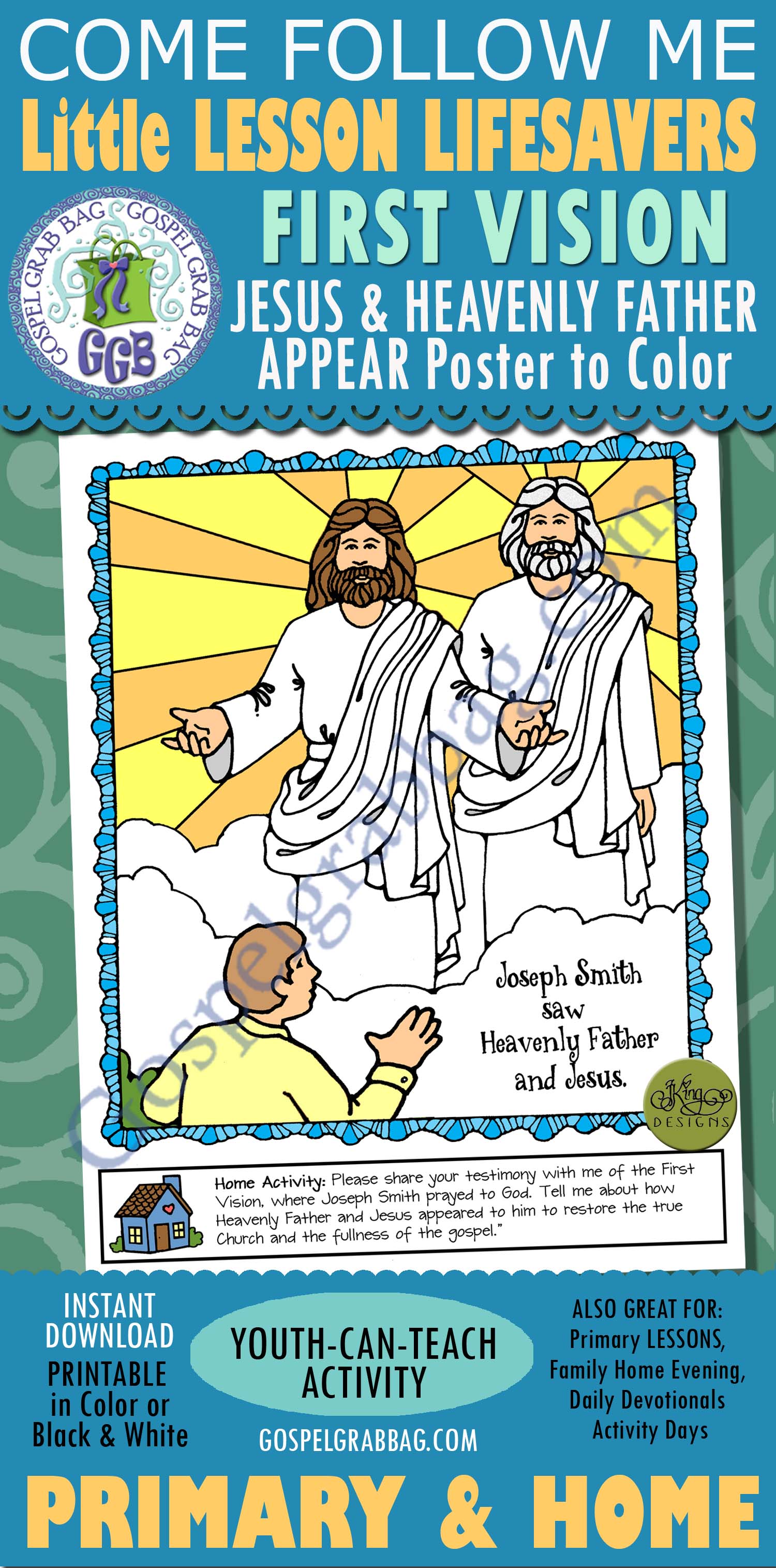 $1.50 Little LESSON LIFESAVER Activity for Come Follow Me – Primary and Home (family home evening), LDS, Christian, Bible Study