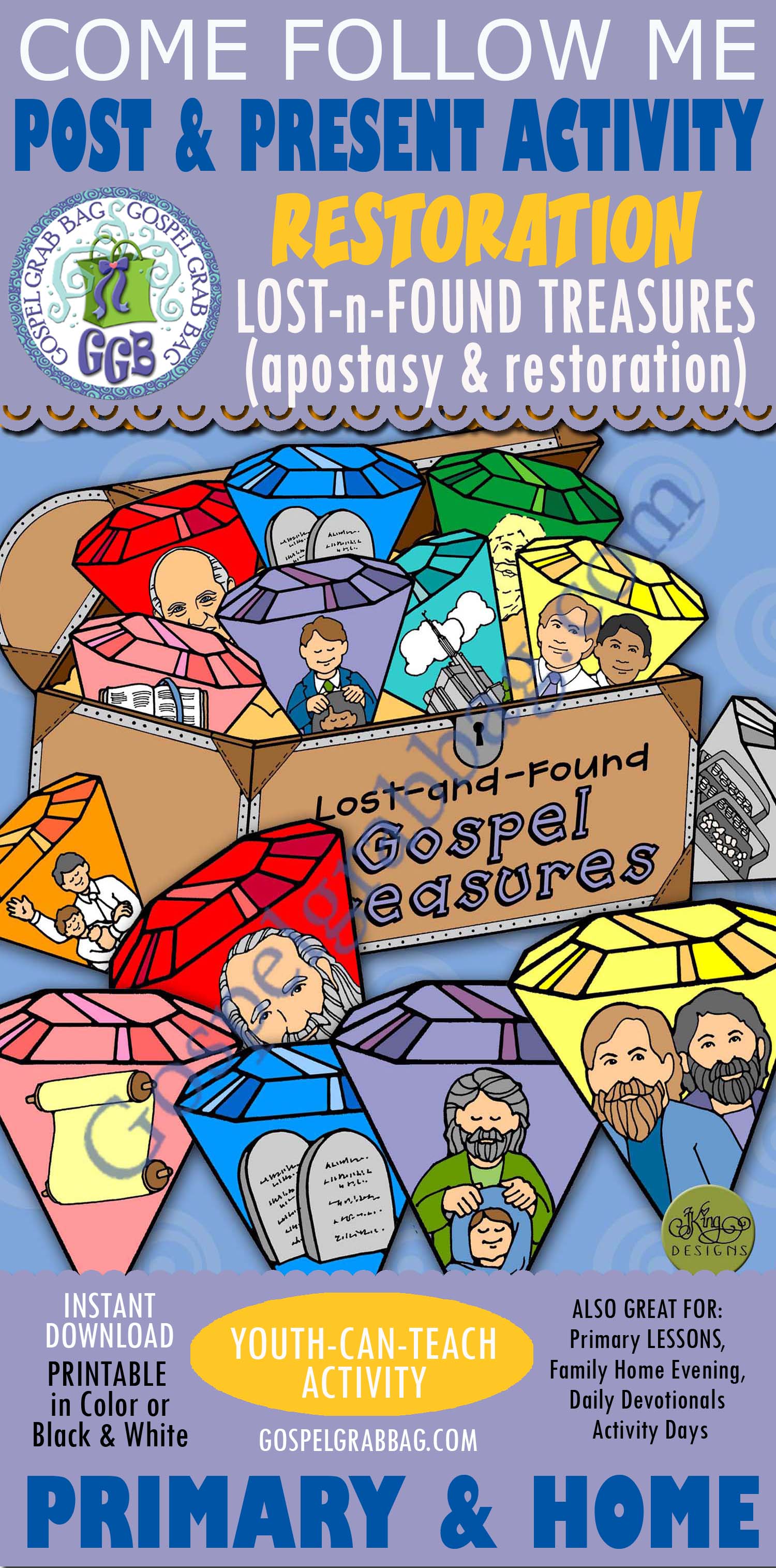 Lost-and-Found Gospel Treasures post-and-present activity