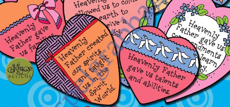 I Am Loved from Up Above hearts-on-a-string