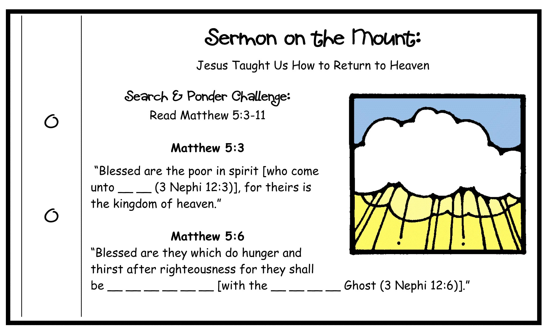 $1.50 Activity includes this Scripture Challenge Card for Come Follow Me Primary and Home, family home evening