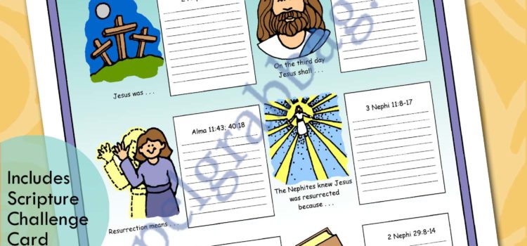 $1.50 Little LESSON LIFESAVER Activity for Come Follow Me – Primary and Home (family home evening), LDS, Christian, Bible Study