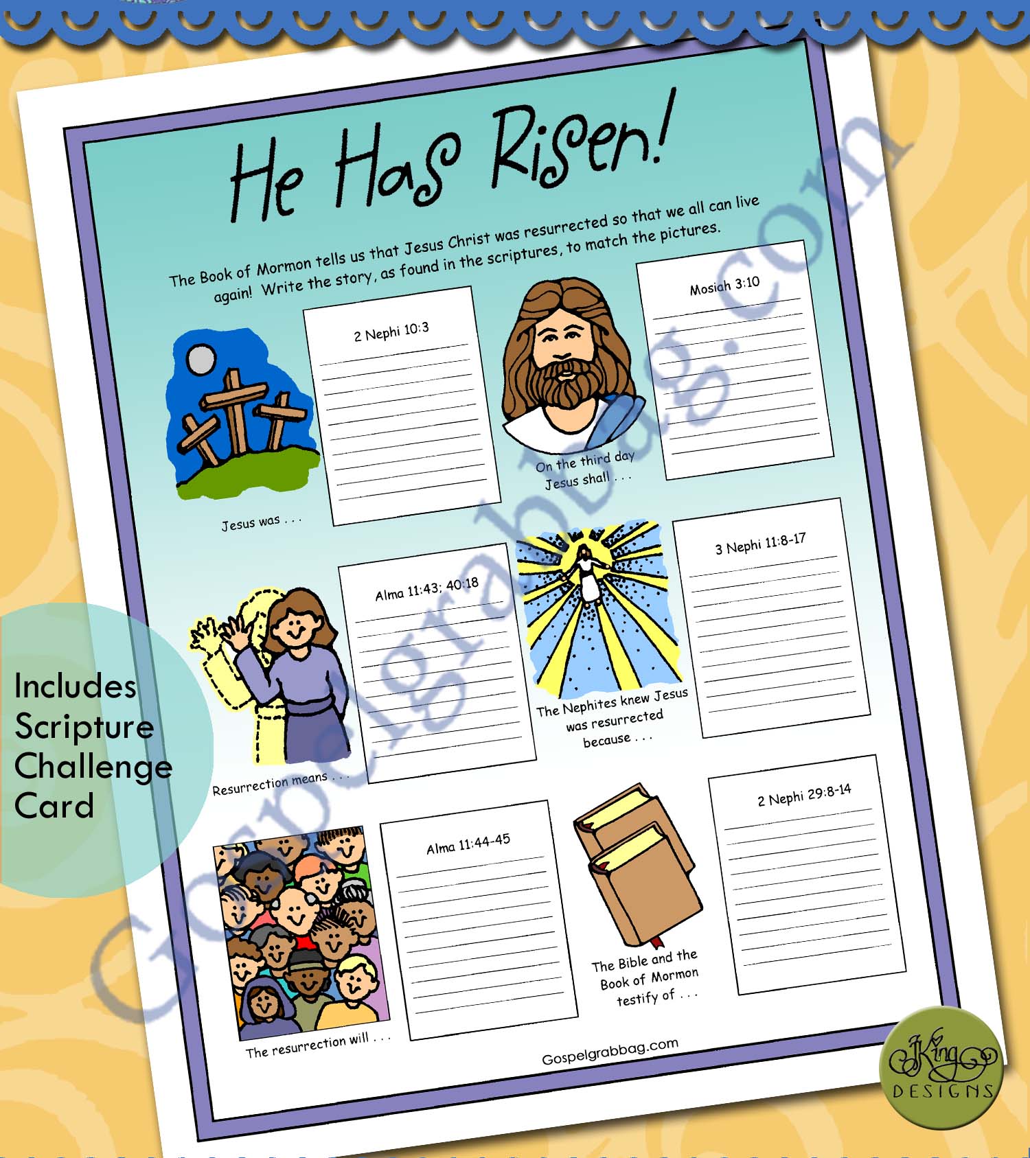 $1.50 Little LESSON LIFESAVER Activity for Come Follow Me – Primary and Home (family home evening), LDS, Christian, Bible Study