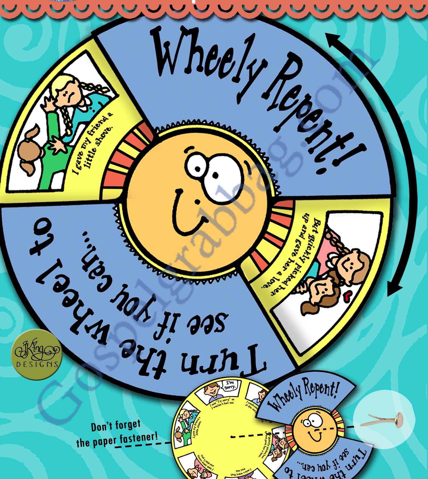 Little LESSON LIFESAVERS “Wheely Repent!” Repentance Wheel