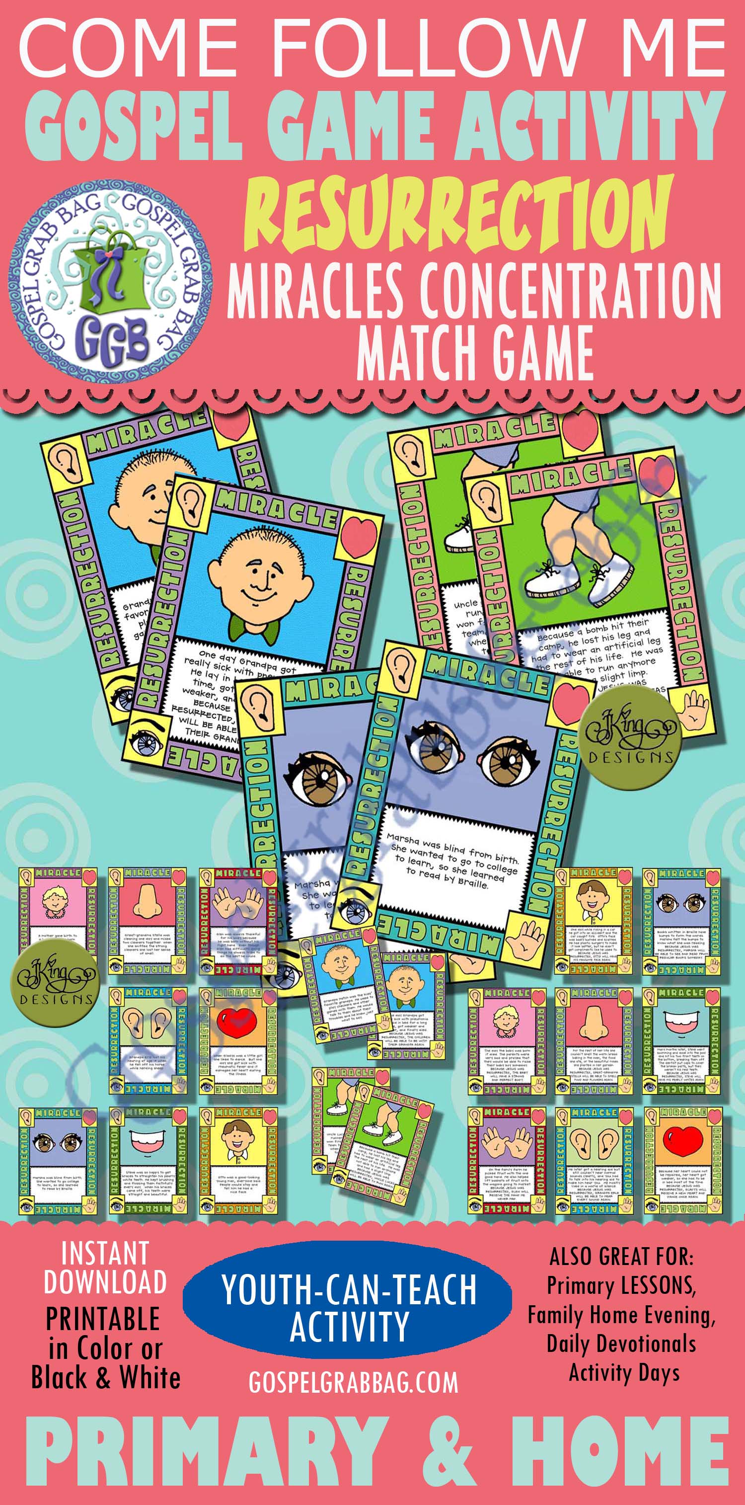 $3.50 Post-and-Present Activity for Come Follow Me - Primary or Home lesson, Family Home Evening