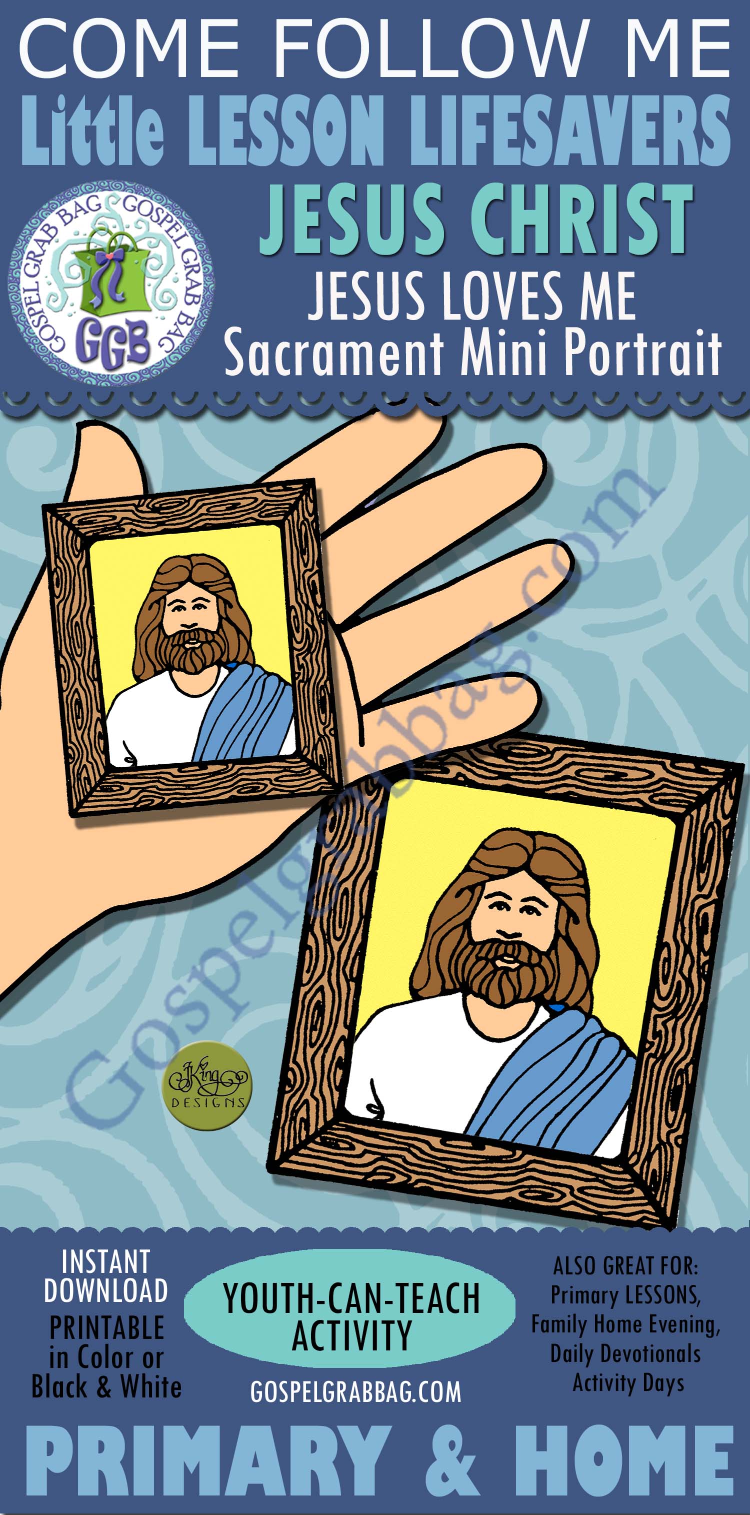 $1.50 Little LESSON LIFESAVER Activity for Come Follow Me – Primary and Home (family home evening), LDS, Christian, Bible Study