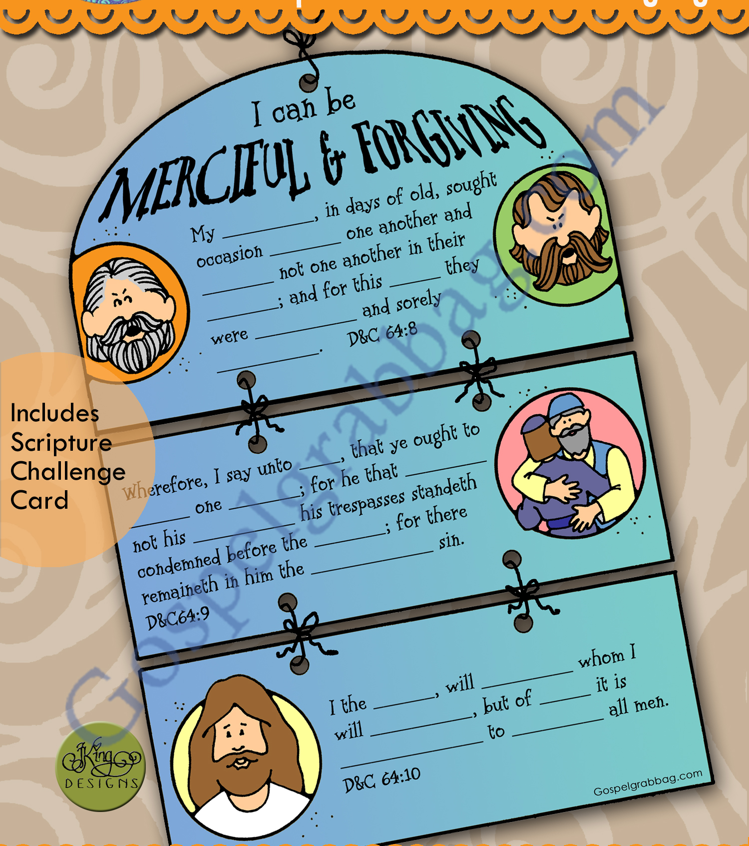 $1.75 Little LESSON LIFESAVER Activity for Come Follow Me – Primary and Home (family home evening), LDS, Christian, Bible Study