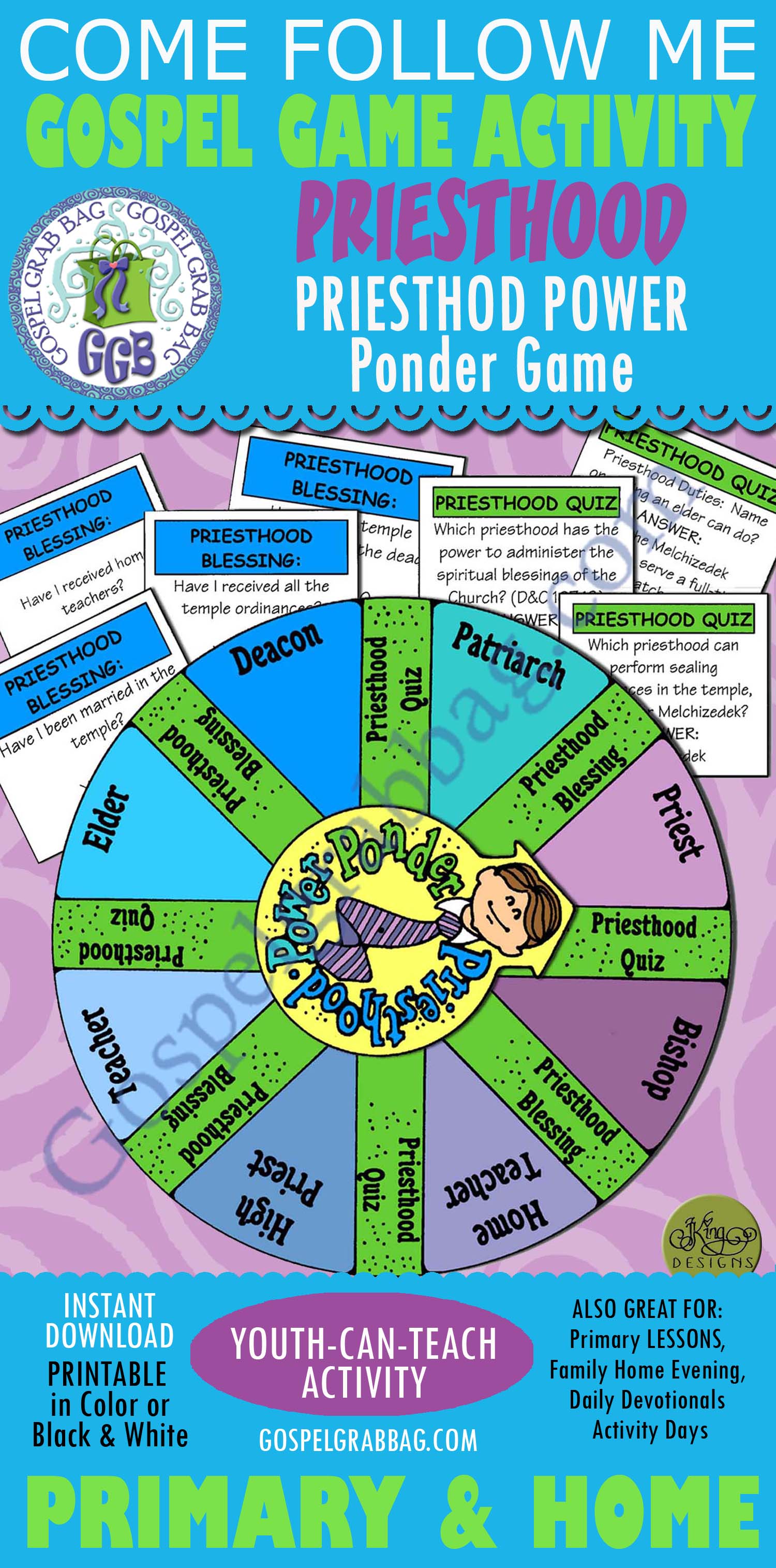$3.50 POST-AND-PRESENT Activity for Come Follow Me – Primary and Home (family home evening), LDS, Christian, Bible Study