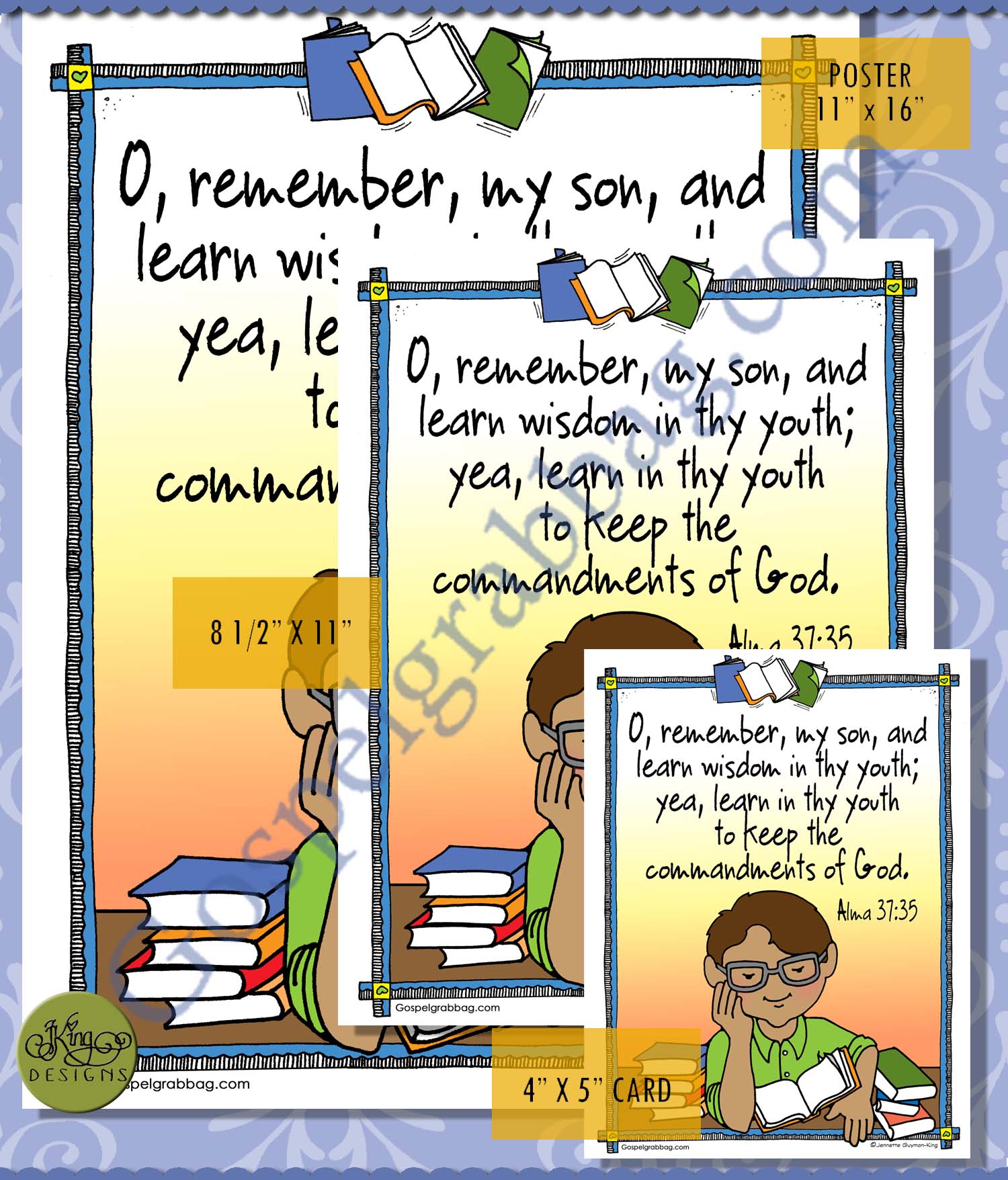 $2.00 SCRIPTURE POSTERS/CARDS for COME FOLLOW ME – Primary and Home (family home evening), LDS printables