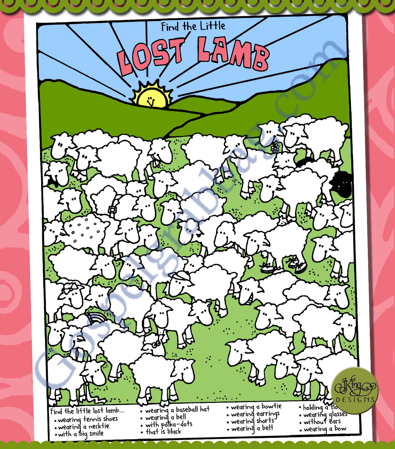 Little LESSON LIFESAVERS Find the Little Lost Lamb (Picture Puzzle)