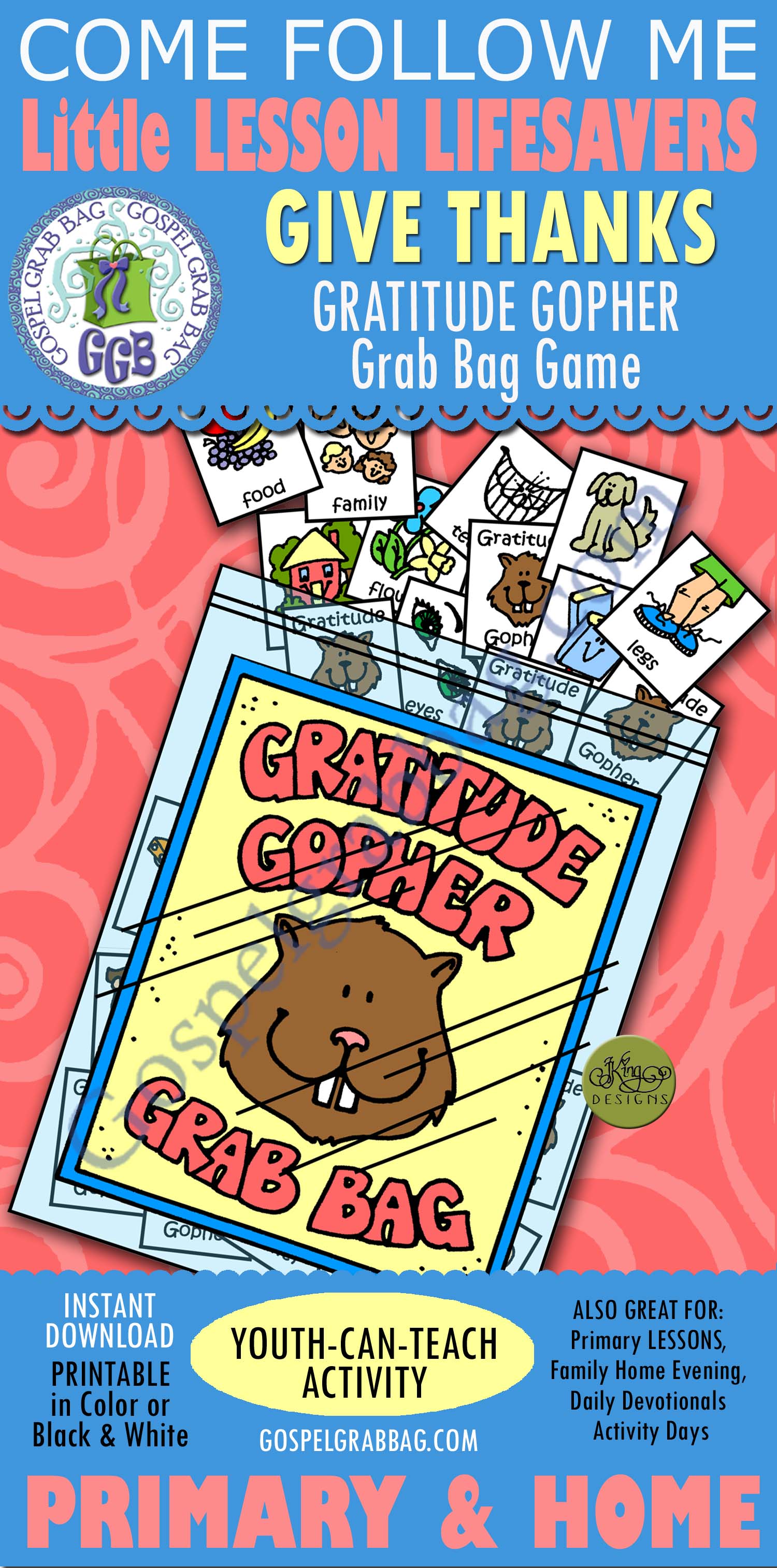 GIVING THANKS Activity: Gratitude Gopher Grab Bag Gratitude Gopher’s Grab Bag