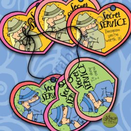 SECRET SERVICE Because you’re worth it! necklace with giveaway hearts