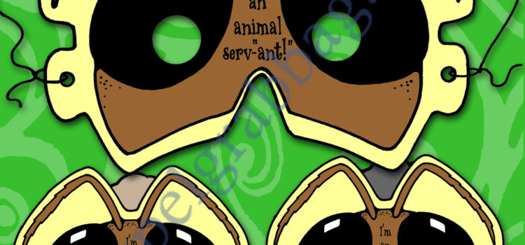 Kindness – I Can Show Love for Animals (Serv”ant” Goggles), Come Follow Me – Primary and Home $1.50 Little LESSON LIFESAVER Activity for Come Follow Me – Primary and Home (family home evening), LDS, Christian, Bible Study