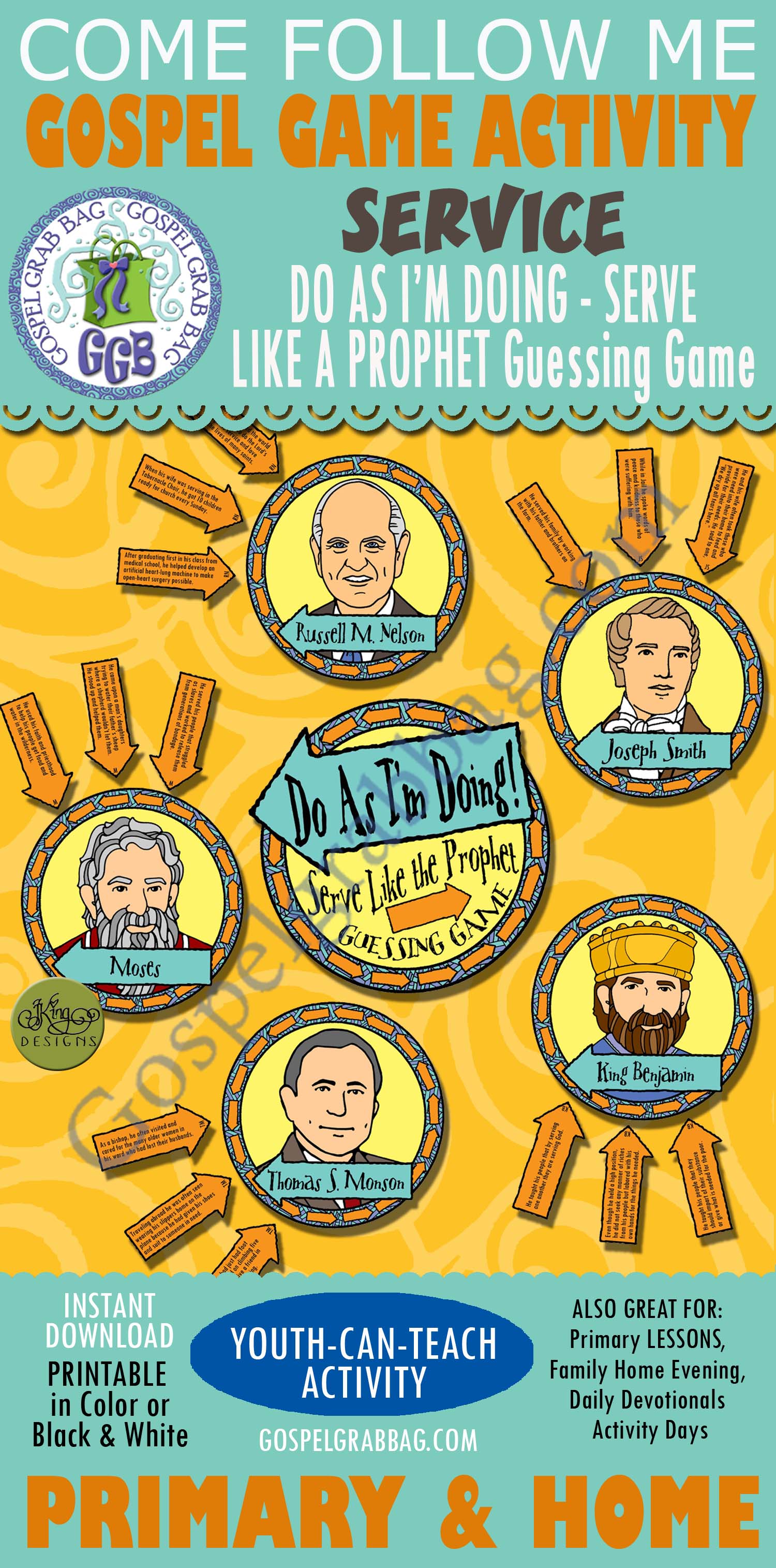 POST-AND-PRESENT Activity Do As I’m Doing – Serve Like the Prophet GUESSING GAME
