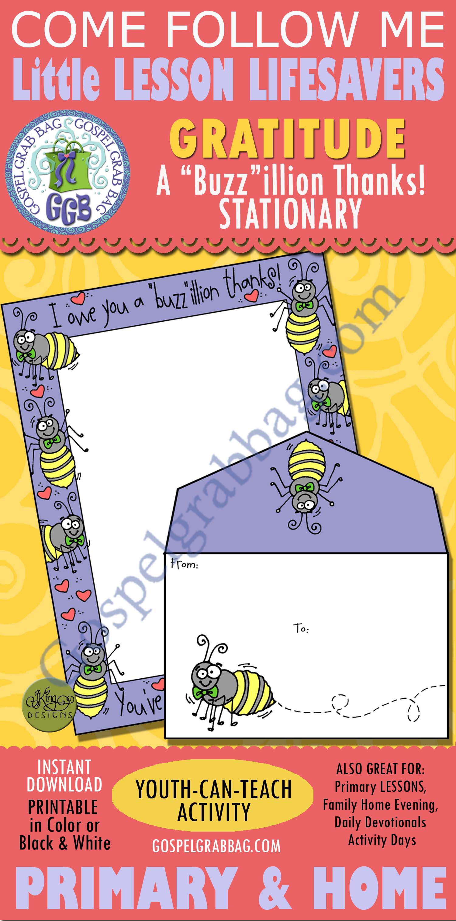Buzz-illion Thanks stationery