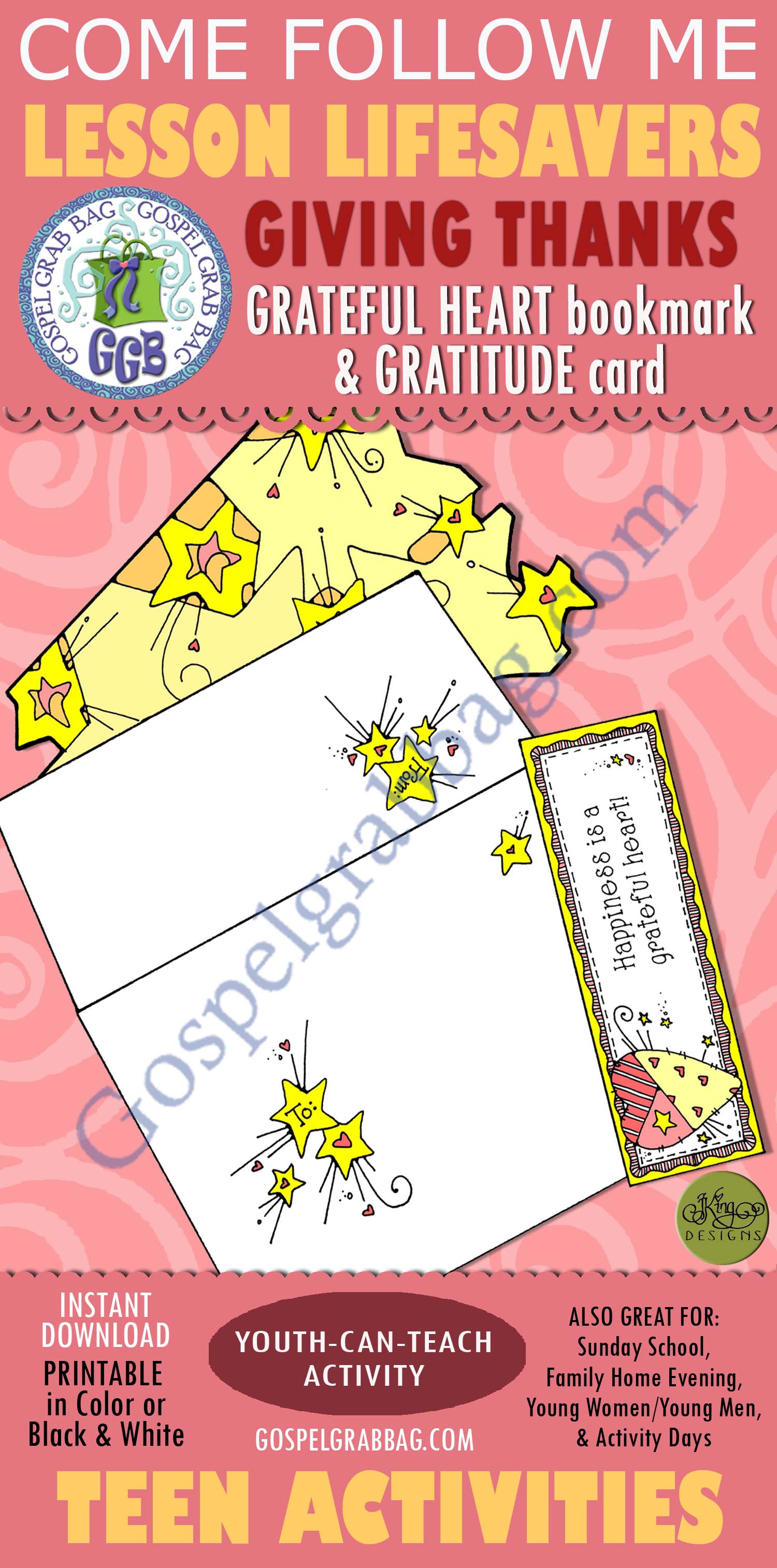 $1.75 Little LESSON LIFESAVER Activity for Come Follow Me – Teens, Young Women, Seminary, Sunday School, Family Home Evening, Bible Study