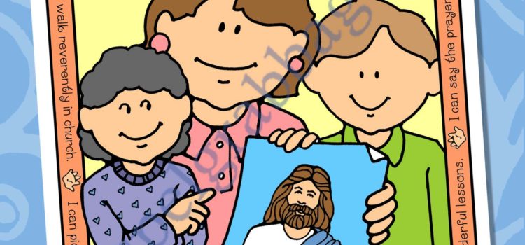 I can help at church! poster or coloring page