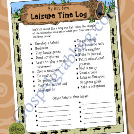 My Ant Farm - Leisure Time Log #Work #Planning