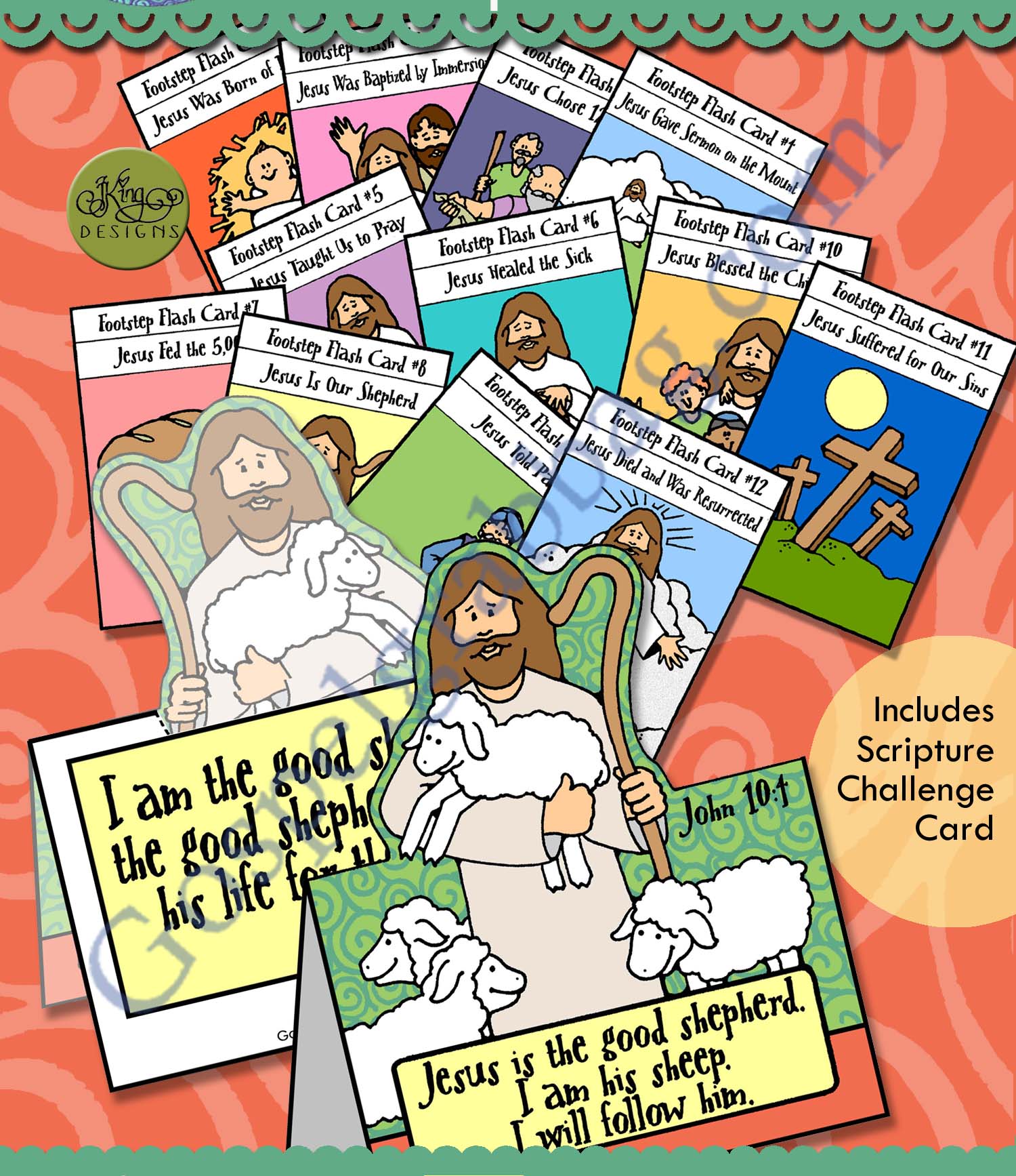 Jesus is the good shepherd. I am His sheep. I will follow him.