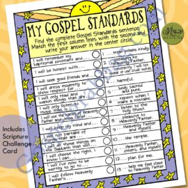 $1.50 Little LESSON LIFESAVER Activity for Come Follow Me – Primary and Home (family home evening), LDS, Christian, Bible Study