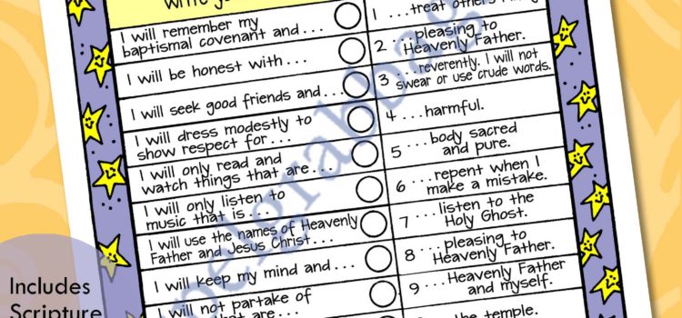 $1.50 Little LESSON LIFESAVER Activity for Come Follow Me – Primary and Home (family home evening), LDS, Christian, Bible Study