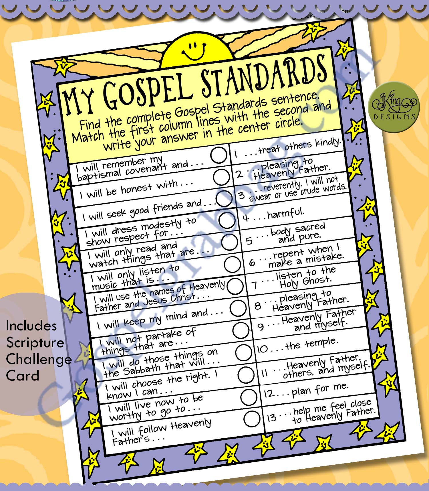 $1.50 Little LESSON LIFESAVER Activity for Come Follow Me – Primary and Home (family home evening), LDS, Christian, Bible Study