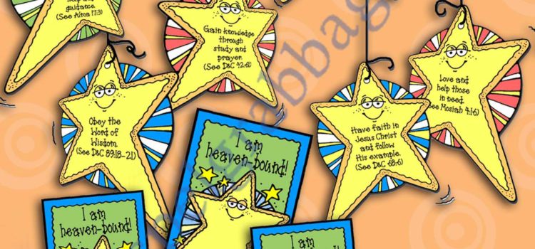 The PLAN OF HAPPINESS: Reach for the Stars! (Blessing Guessing Game and bookmark)