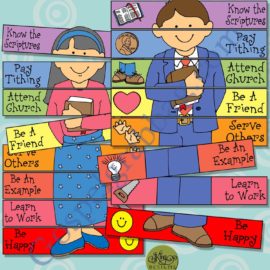 $3.50 POST-AND-PRESENT Activity for Come Follow Me – Primary and Home (family home evening), LDS, Christian, Bible Study