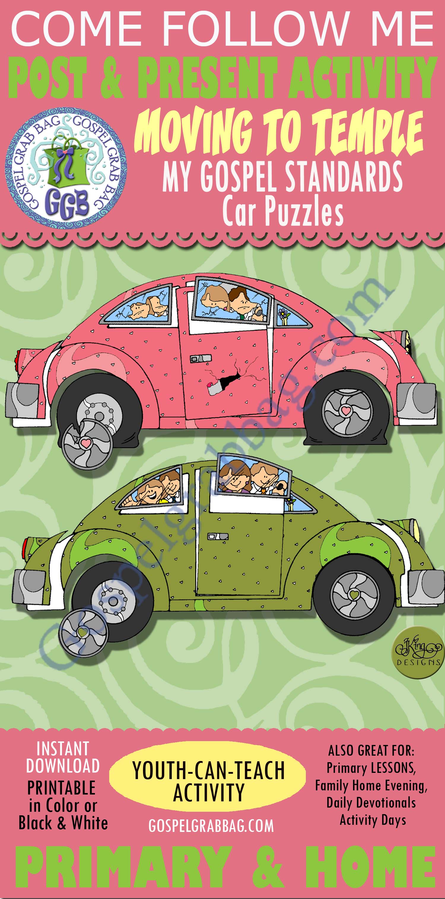 Moving to the Temple My Gospel Standards car puzzles
