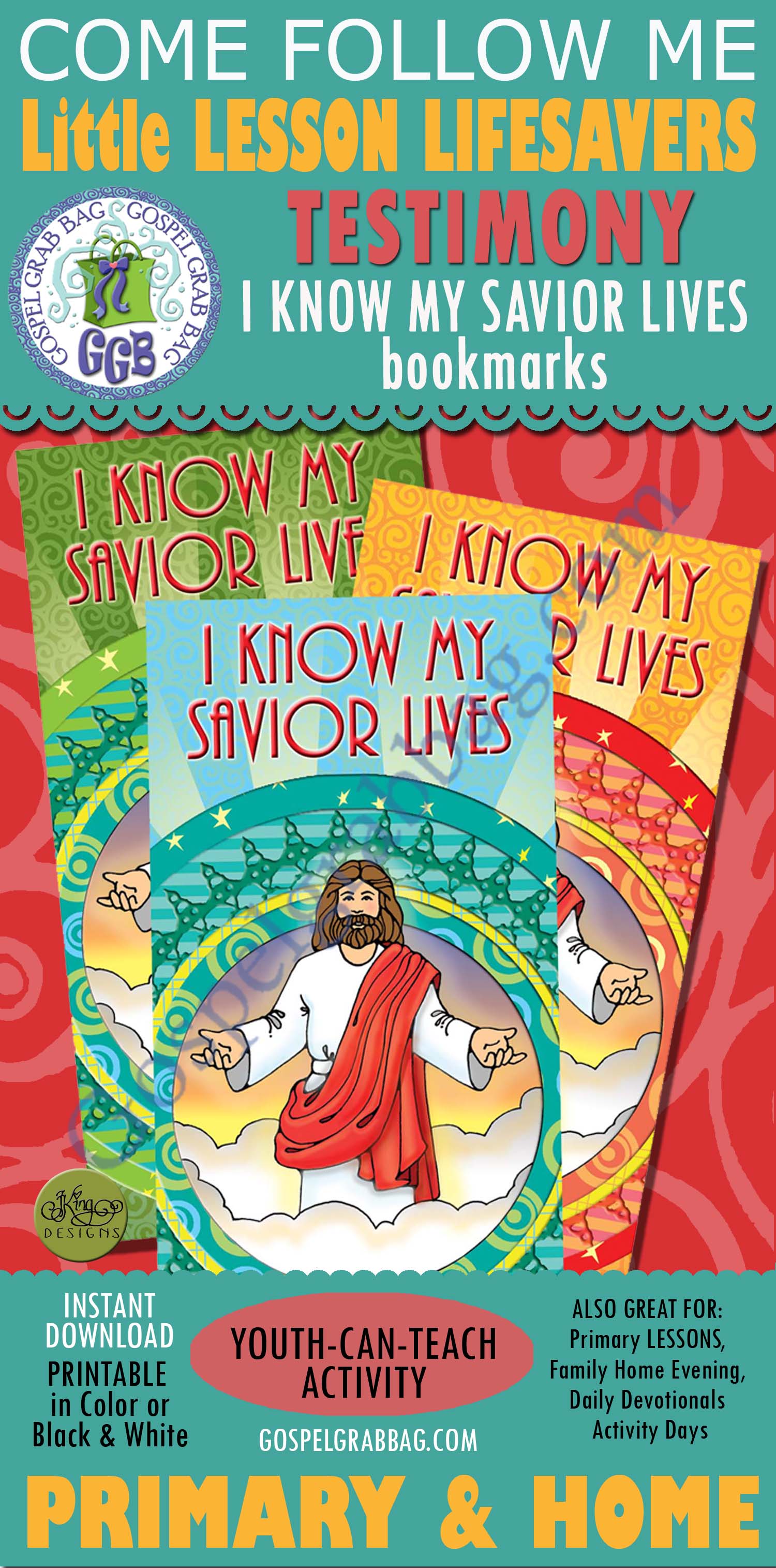 I Know My Savior Lives bookmark