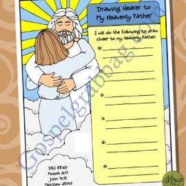 Drawing Nearer to My Heavenly Father goal poster for teens