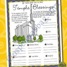 $1.75 LESSON LIFESAVER Activity for Come Follow Me – Young Women or Teens, family home evening, Seminary, LDS printables to download