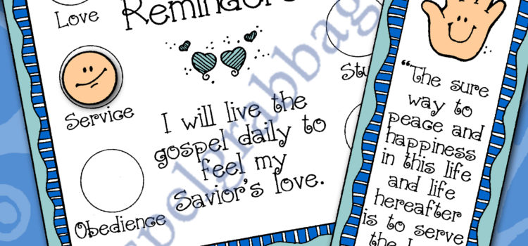 Warm Fuzzy Righteous Reminders bookmark and poster