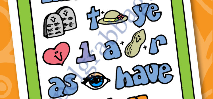 Kindness – I Can Be Kind REBUS poster John 15:12 for Primary, Sunday School, Family Night, Come Follow Me