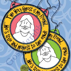 Holy Ghost Guides Us to Truth friendship necklace/medallion