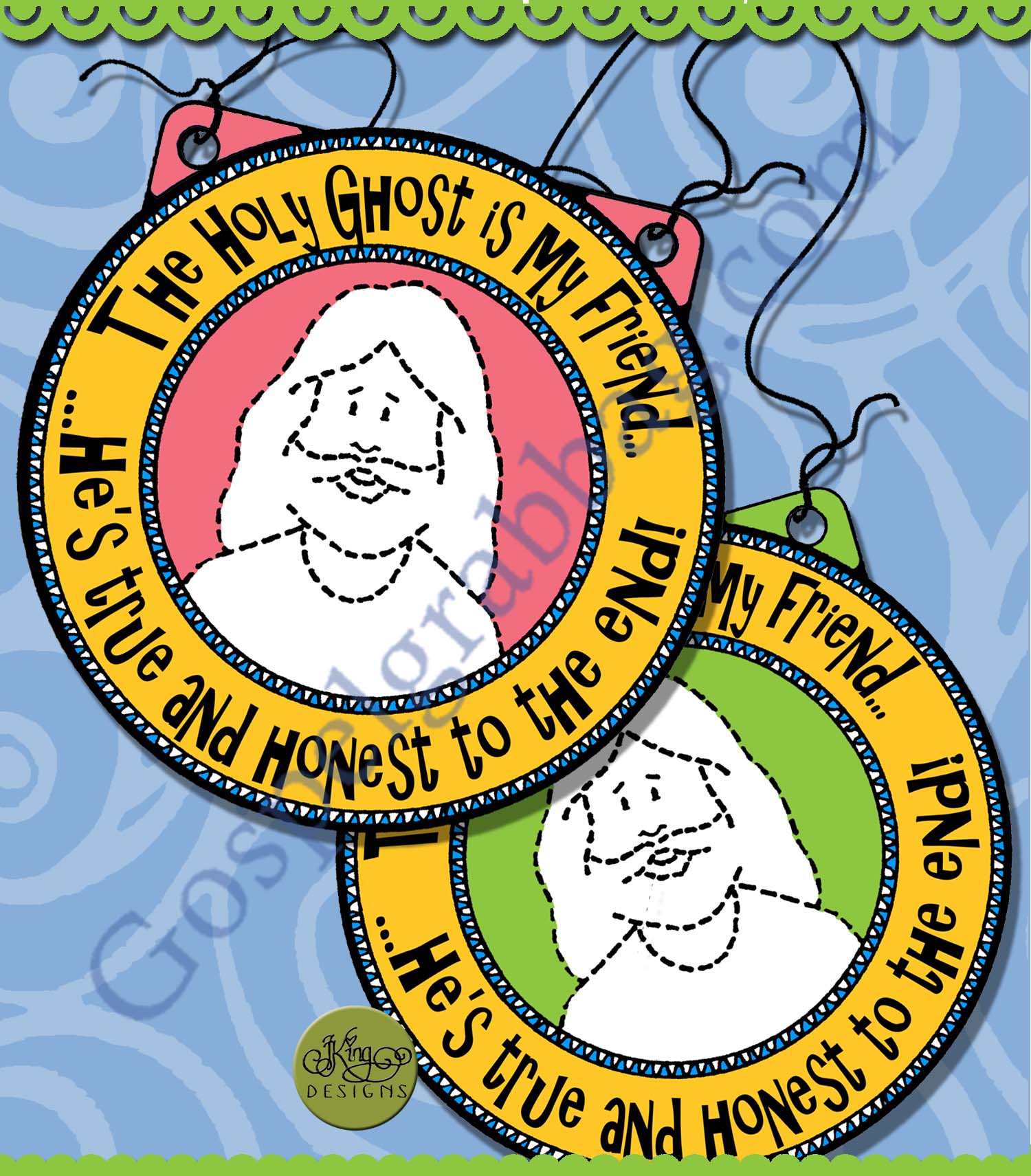 Holy Ghost Guides Us to Truth friendship necklace/medallion
